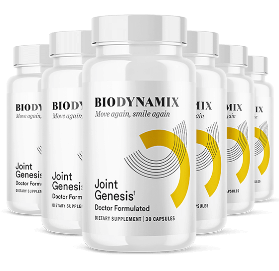 Joint Genesis 6-bottle Best Value package, 180-day supply with free bonuses