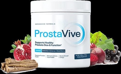 ProstaVive Advanced Formula prostate supplement bottle with nettle root, cordyceps and panax ginseng, 2100mg