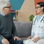 Senior man in consultation with his doctor in a medical office